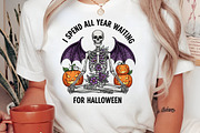 Skeleton Halloween Quote Sublimation, an Illustration by CreationArt (Thumbnail 2 of 4)