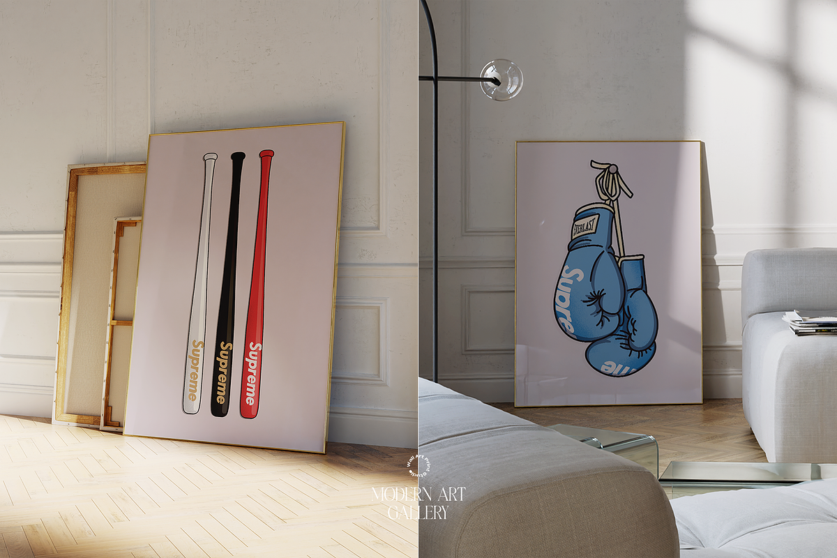 Modern Art Gallery 5, a Graphic by Wall Art Print Studio (Photo 17 of 18)