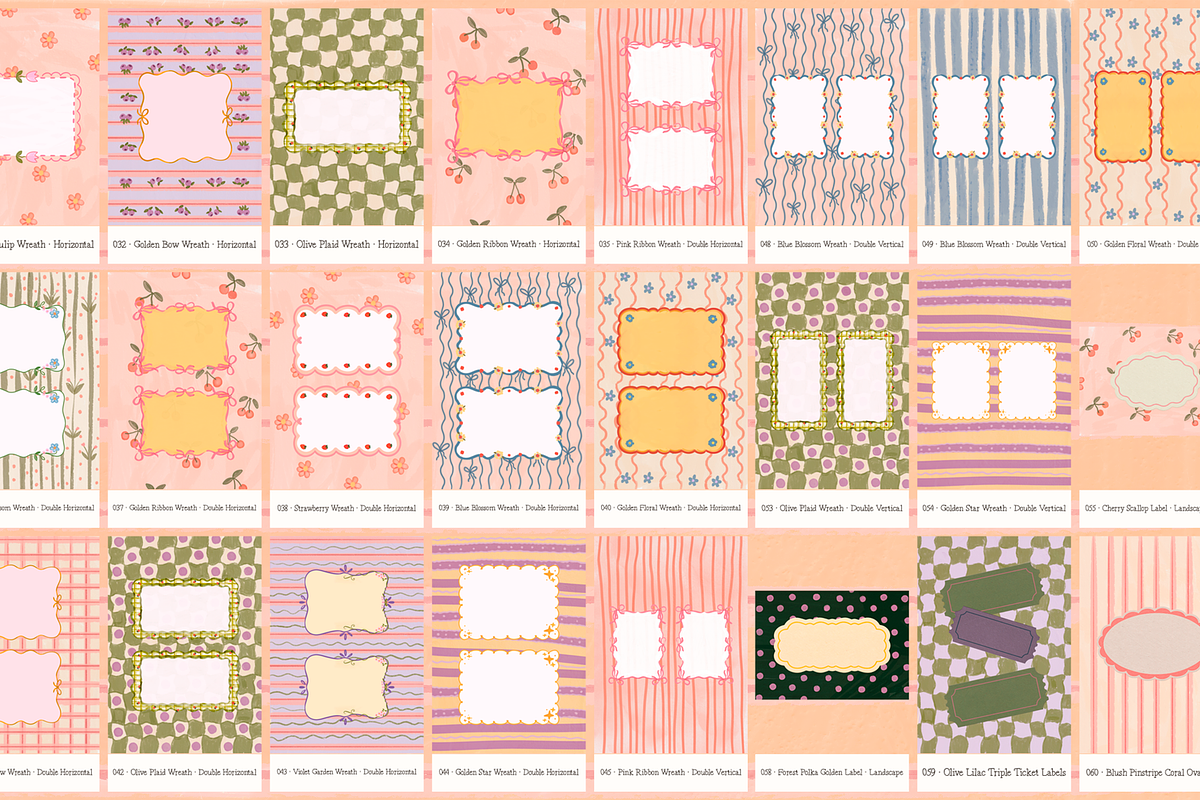Whimsy Frames and Patterns, a Background Graphic by nadispasibenko (Photo 5 of 9)