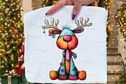 Quirky Reindeer Clipart, an Illustration by Craft Nest (Thumbnail 3 of 8)