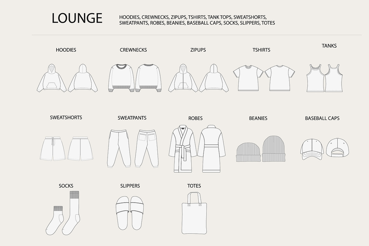 Essential Clothing Mockups Pack, an Apparel Mockup by S.i. Graphics® (Photo 2 of 6)
