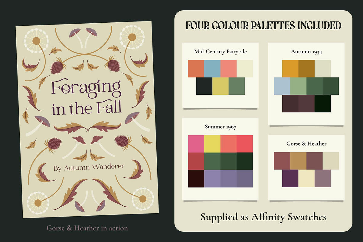 Illustrator Flower & Foliage Brushes, a Brush Add-On by The Artifex Forge (Photo 15 of 16)