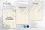 Monthly Planner Template, a Stationery Template by crazyOWL (Thumbnail 1 of 3)