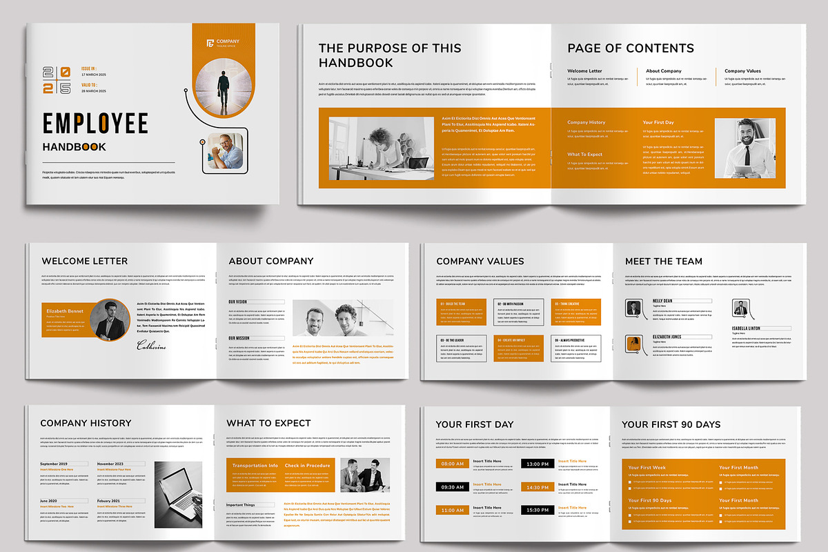 Employee Handbook Template, a Brochure Template by MightyDesign (Photo 2 of 6)
