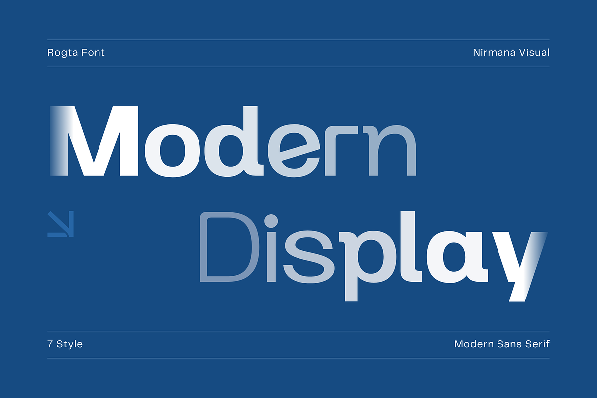 Modern Family Sans Serif - Rogta, a Sans Serif Font by Nirmana Visual (Photo 5 of 9)
