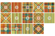 #14 Harvest Plaid Patterns EPS + JPG, a Pattern Graphic by Plaid4You (Thumbnail 2 of 4)