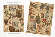 Dogs Christmas Junk Journal Pages, a Background Graphic by Markicha Art (Thumbnail 3 of 5)