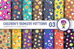 Cute Baby Seamless Patterns 03, a Texture Graphic by KENO Mascots
