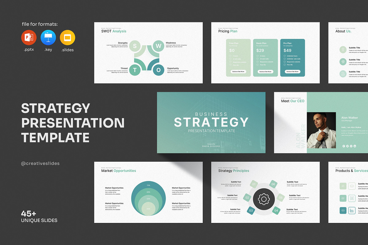 Business Strategy PowerPoint, a Presentation Template by CreativeSlides (Photo 10 of 10)