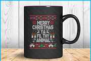 Merry Christmas Animal Filthy Xmas, a Graphic by Creativeusart (Thumbnail 3 of 4)