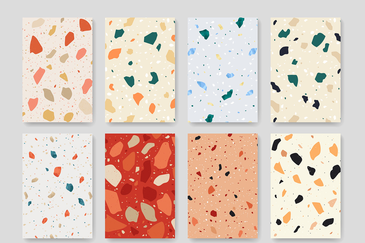 16 Terrazzo Seamless Patterns, a Pattern Graphic by Letters-Shmetters (Photo 4 of 6)
