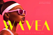 Wavea - Modern Display Sans, a Sans Serif Font by Almeera Std (Thumbnail 1 of 5)