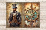 Steampunk Junk Journal Paper, a Person Illustration by GlamArtZhanna (Thumbnail 9 of 9)