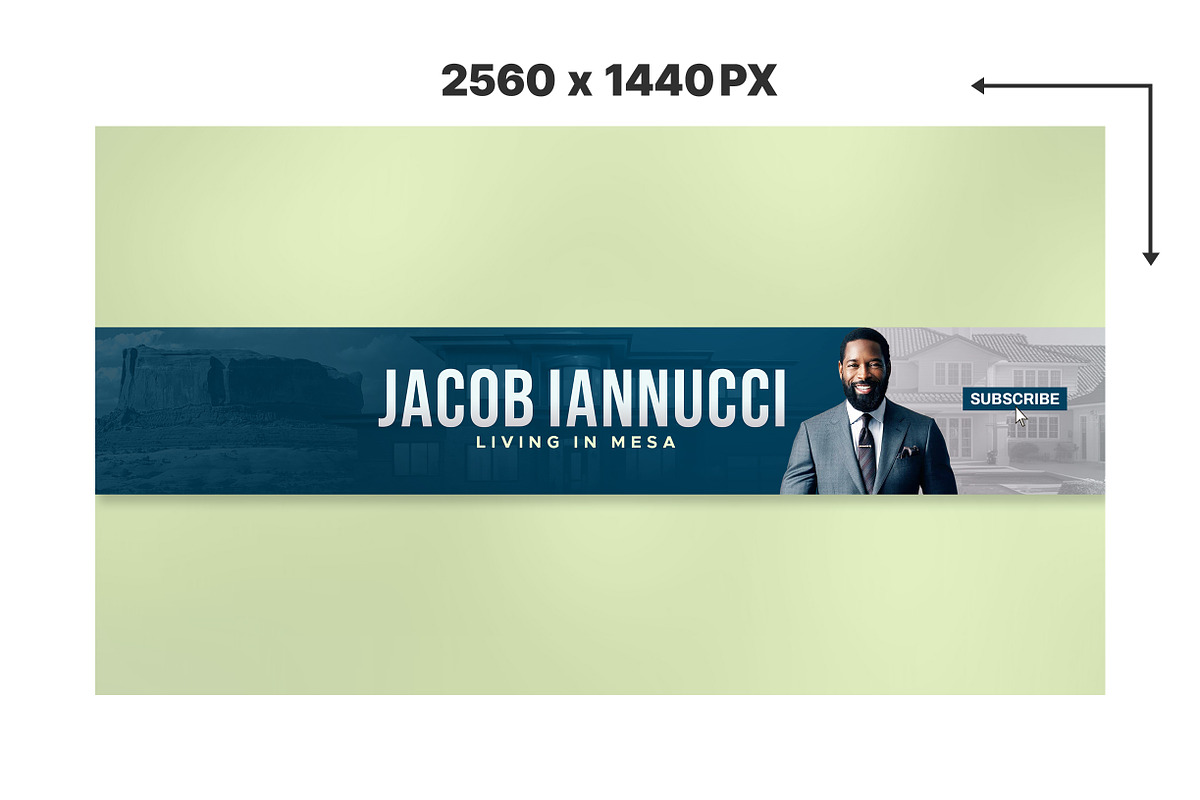 Real Estate YouTube Banner Template, a Social Media Template by Vaughn Studios (Photo 2 of 5)
