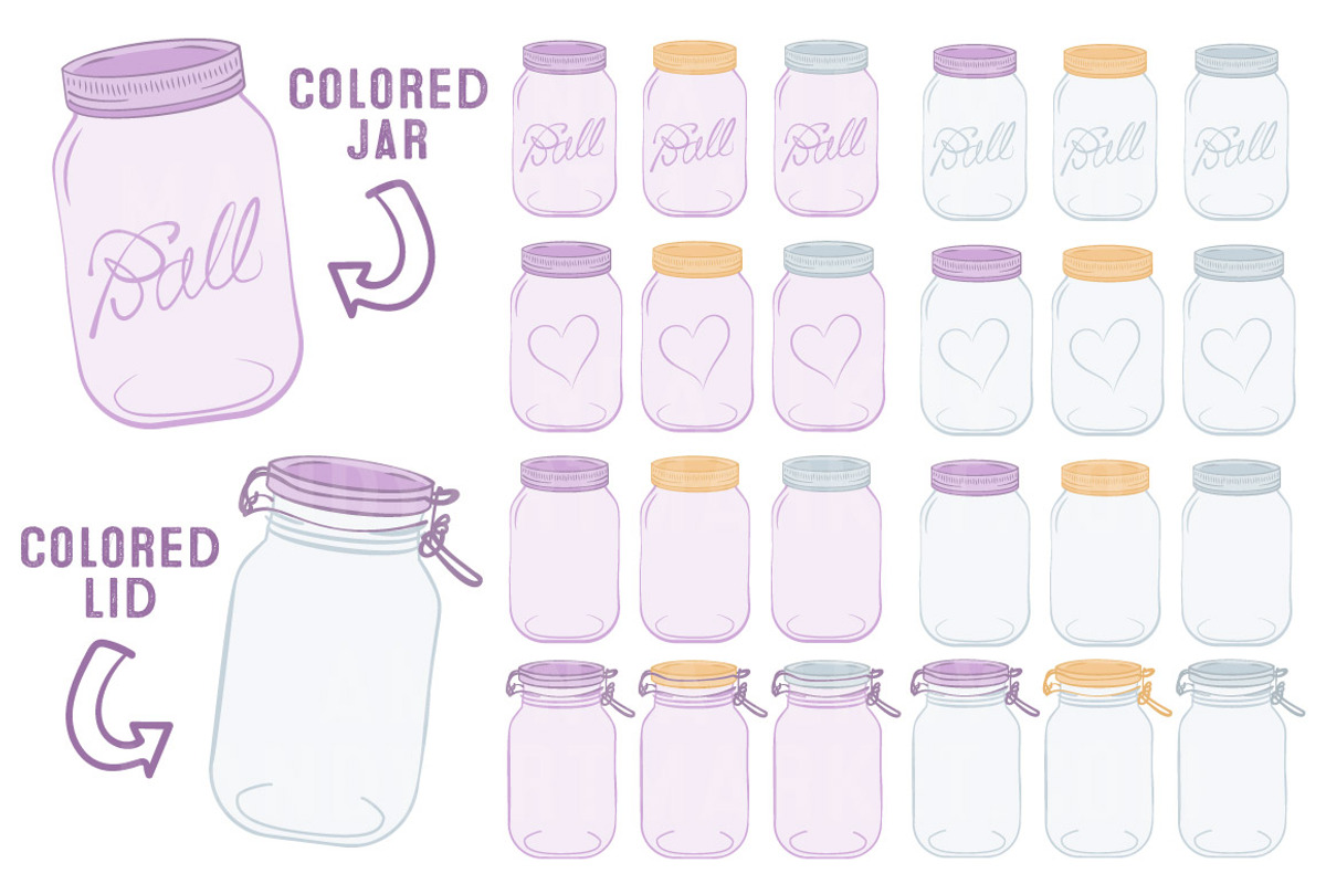 Lavender Jar Vectors & Clipart, an Illustration by Amanda Ilkov (Photo 2 of 4)