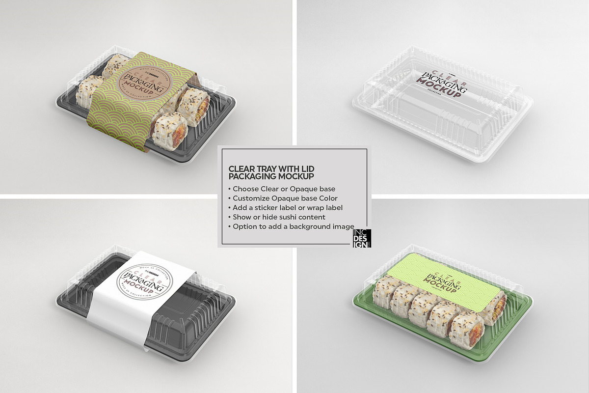 08 Clear Container Packaging Mockups, a Cups & Container Mockup by INCDesign (Photo 7 of 22)
