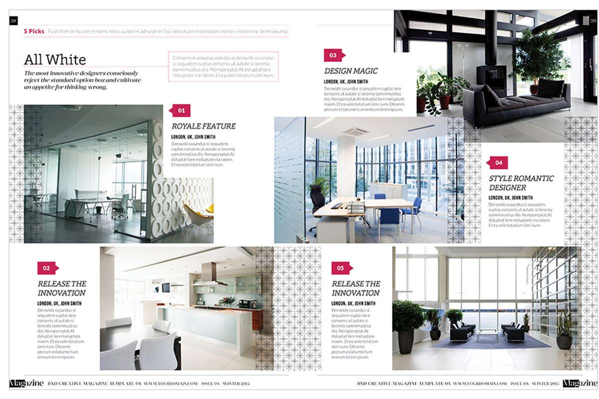 Magazine Template InDesign 04, a Magazine Template by Love Graphic Design (Photo 28 of 34)