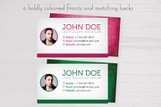 4 Colorful Textured Business Cards, a Business Card Template by Dragoș Neagu (Thumbnail 2 of 4)