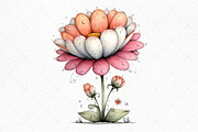 Whimsical Spring Daisy Flower Png, an Illustration by Craft Nest (Thumbnail 9 of 11)