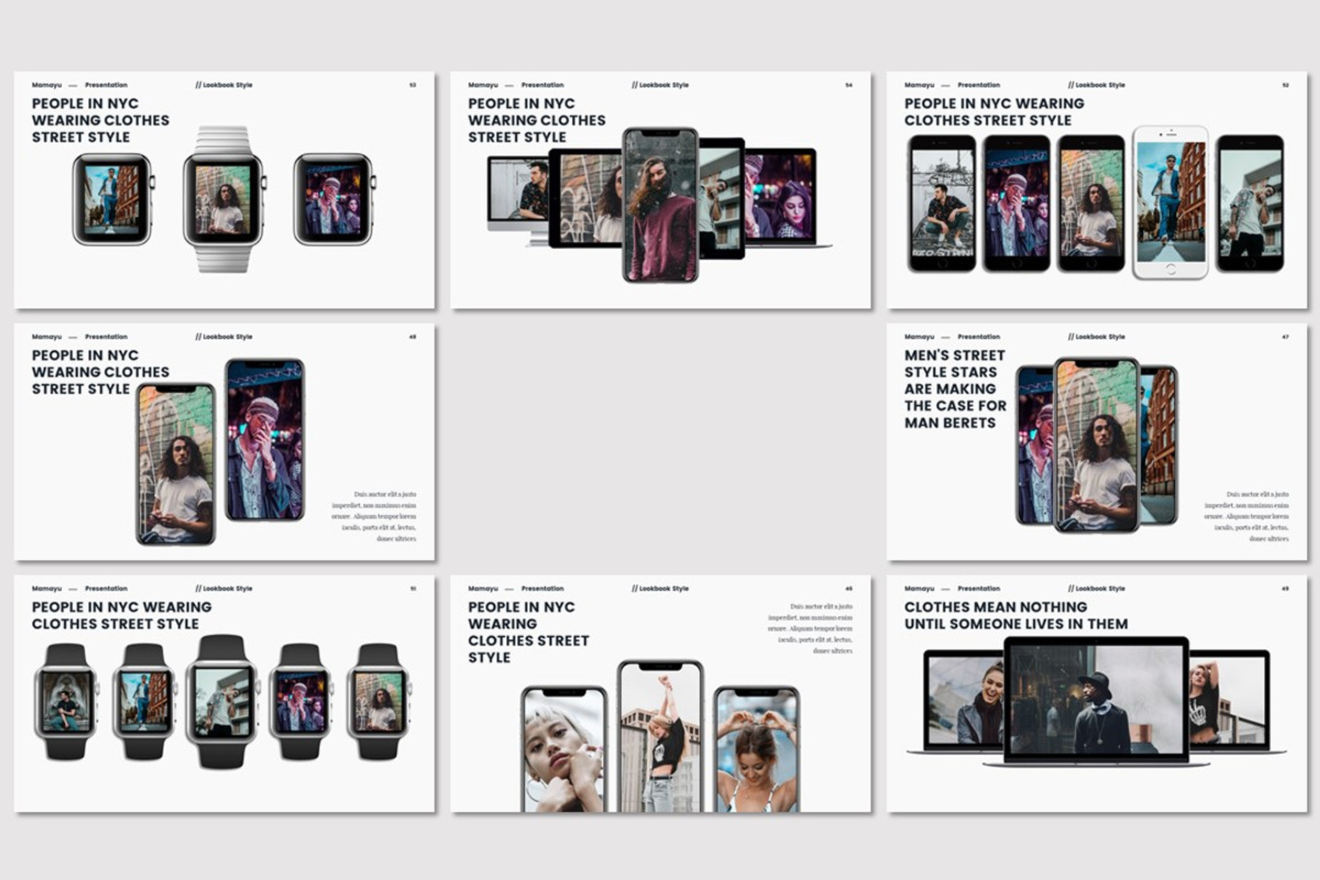 MAMAYU - Lookbook Keynote Template, a Presentation Template by deasign (Photo 12 of 16)