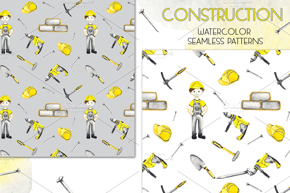 Construction. Watercolor collection, an Object Graphic by Ana-Sakuta (Photo 10 of 14)