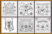 Halloween Bold & Easy Coloring Book, a Seasonal Illustration by protabsorkar11 (Thumbnail 3 of 4)
