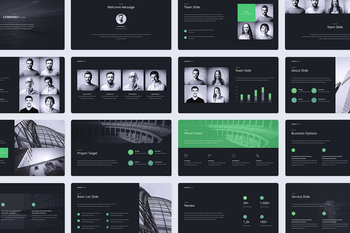Company Profile Business Template, a Presentation Template by UDEA Store (Photo 9 of 12)