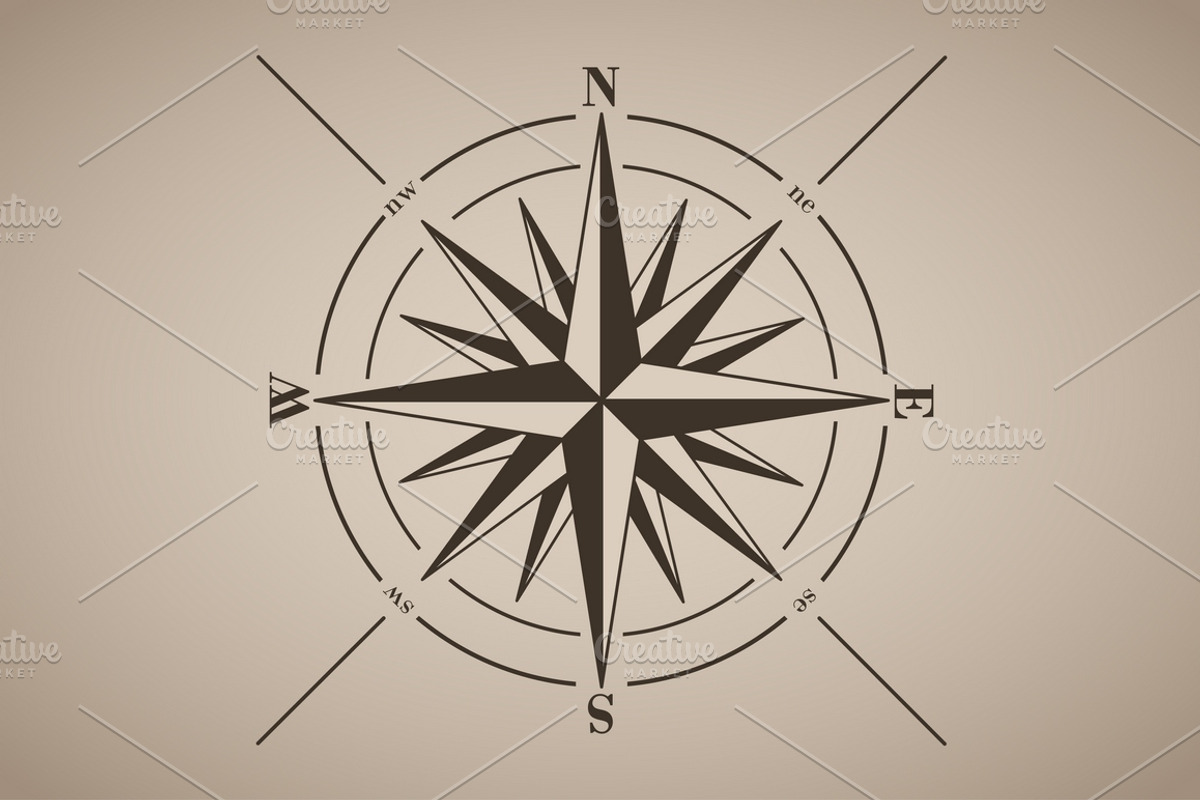 Compass Rose Vector Set, a Texture Illustration by MSA-Graphics