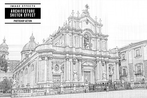 Architecture Sketch Effect, an Action Add-On by Hubzway