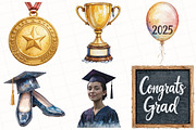Graduation Sublimation Clipart, an Illustration by OK Design (Thumbnail 2 of 5)