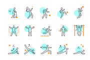 Health, Sport & Fitness Linear Icons, a Solid Icon by Nuburu (Thumbnail 3 of 5)