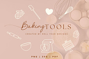Baking Tools Clipart Bundle, an Object Graphic by Hell Yeah Designs (Thumbnail 9 of 9)