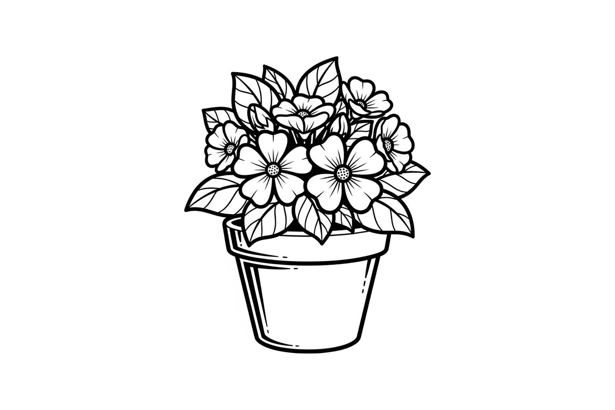 Flower Pot Silhouette Vector Bundle, an Illustration by jahid234 (Photo 8 of 49)