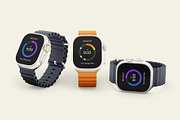 Apple Watch Ultra Mockup Set, a Wearable Device Mockup by ForgeDesign (Thumbnail 14 of 14)