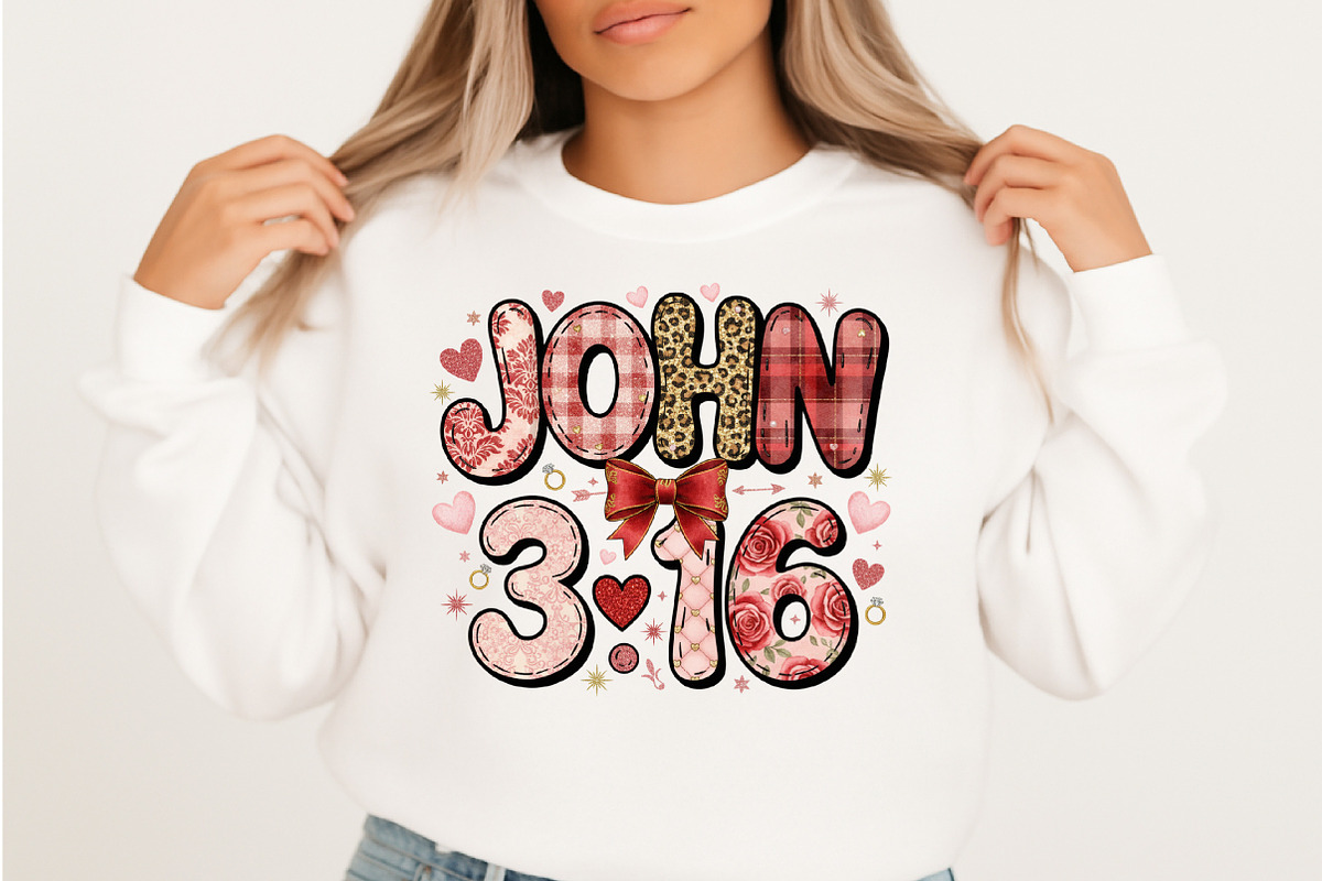 John 316 Png, Preppy Valentine Png, an Illustration by Designking (Photo 5 of 6)