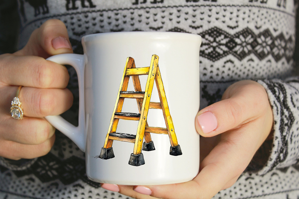 Cute Construction Watercolor Clipart, an Illustration by Designworld (Photo 8 of 9)