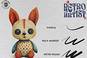 Procreate, The retro artist, a Brush Add-On by Studio.Valhalla (Thumbnail 6 of 8)