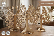 3D Family Tree Stand SVG Bundle, a Decorative Illustration by svgocean (Thumbnail 1 of 14)