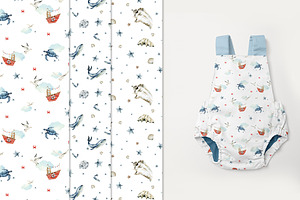 Sea Patterns Kids Graphic Collection