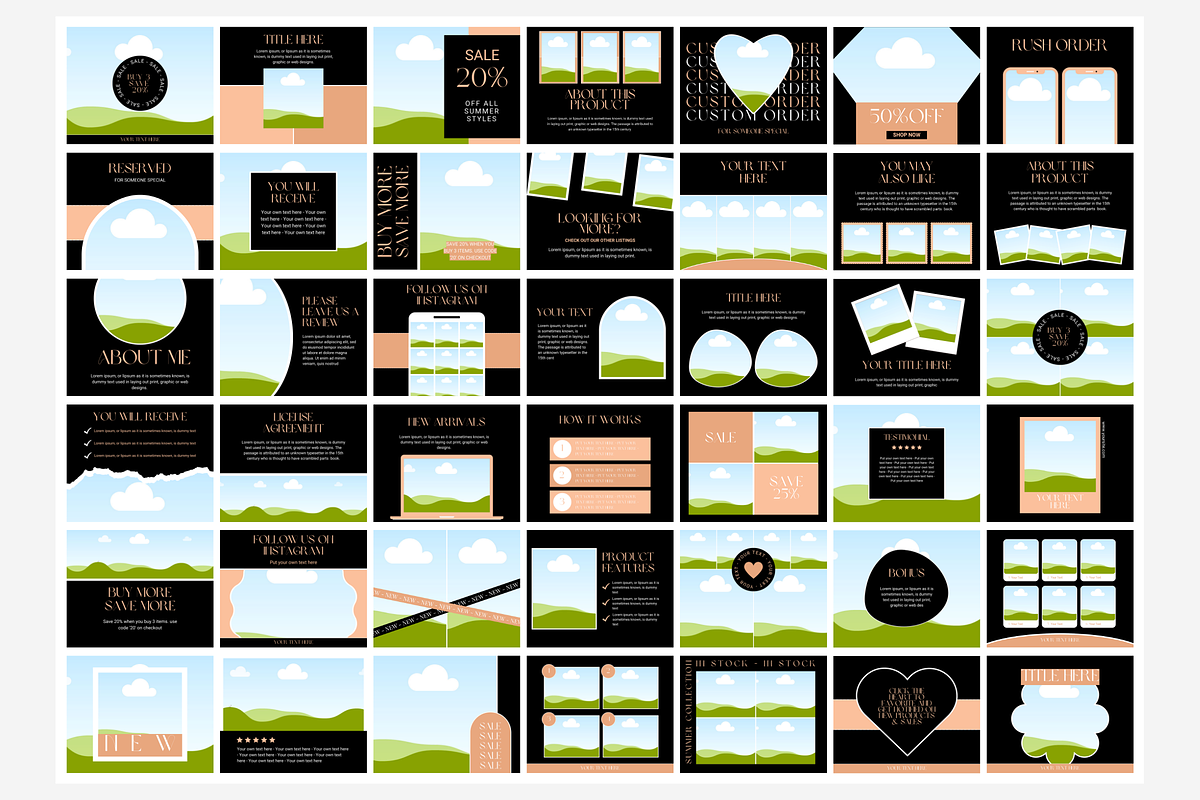 Black Rose Etsy Listing Templates, a Branding & Logo Template by SunshineStudioBoutique (Photo 5 of 8)
