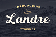 Landre, a Script Font by Larin Type Co. (Thumbnail 1 of 10)
