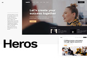 Werk UIKit 110 modern website layout, an UI Kit Template by Creative Perspective (Thumbnail 4 of 10)