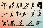 Active Sports & Fitness Silhouettes, an Object Graphic by Designgrove (Thumbnail 3 of 4)