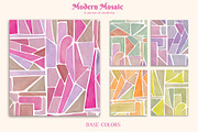 Modern Mosaic Prints & Patterns, a Pattern Graphic by GND ART STUDIO (Thumbnail 2 of 8)