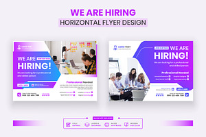 We Are Hiring Horizontal Flyer