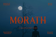 Morath a Malevolent Serif Font, a Serif Font by Bayuktx (Thumbnail 1 of 8)