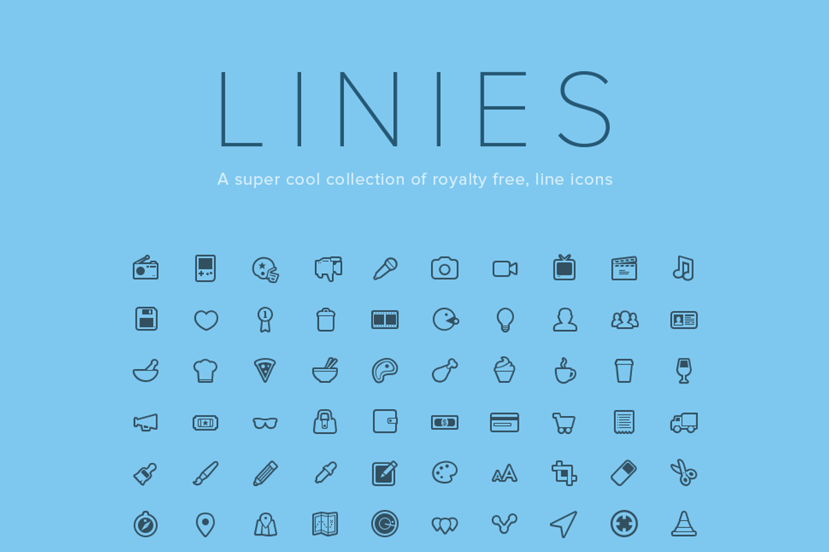 Linies - Line icon set, an Outline Icon by Ui Store (Photo 2 of 2)