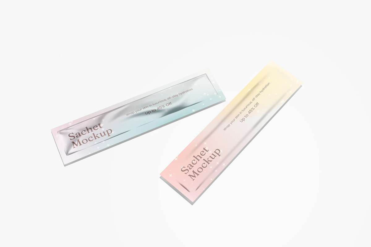 Sachet Mockup, a Packaging Mockup by Pexelyou (Photo 1 of 8)