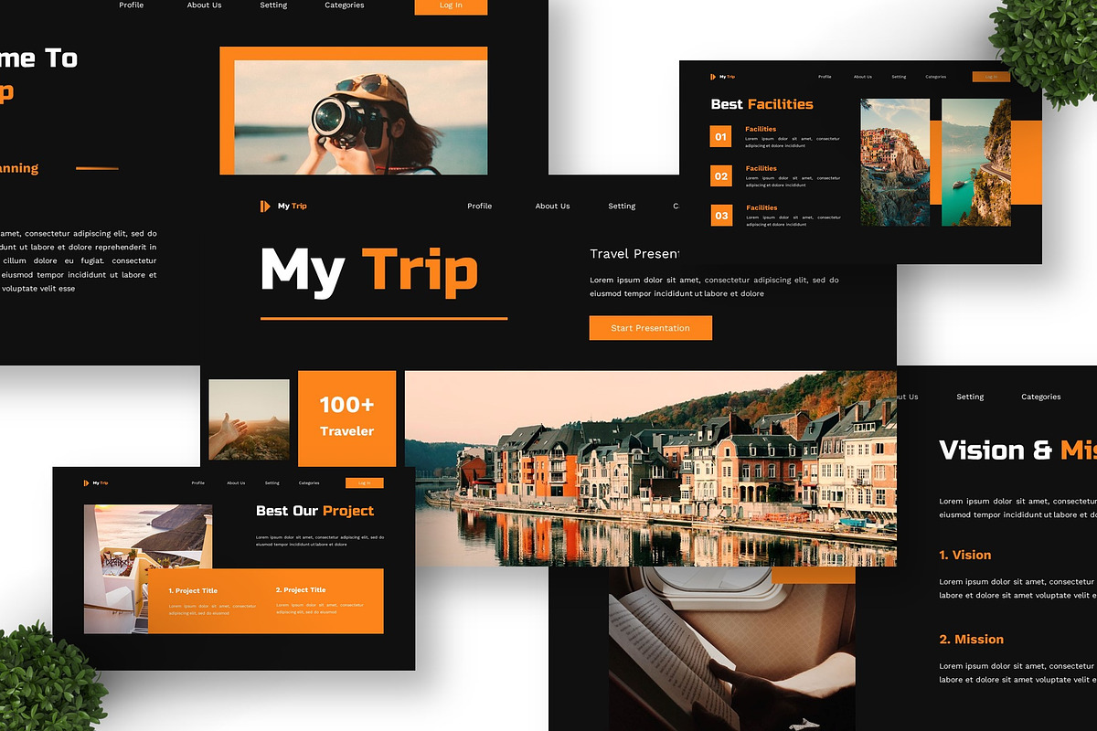 My trip - Travel Powerpoint preview 2