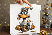 Quirky New Year Goose Clipart, an Illustration by OK Design (Thumbnail 4 of 6)